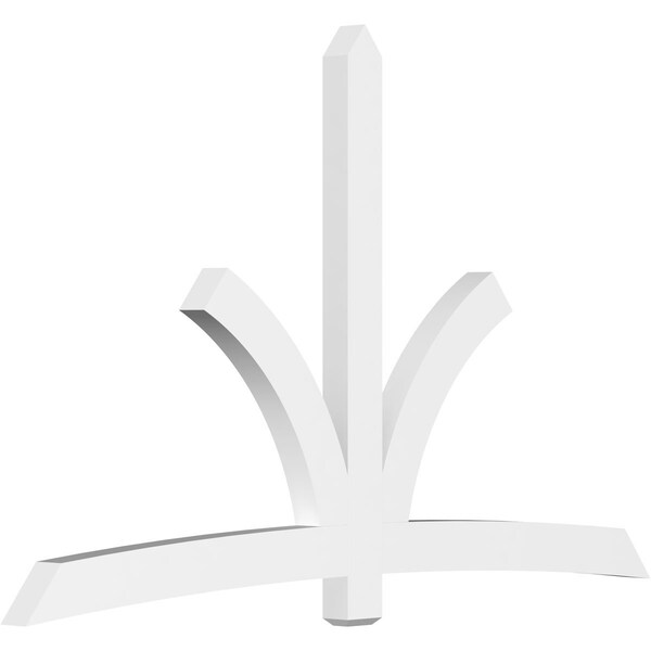 Ekena Millwork Davenport Architectural Grade PVC Gable Bracket, 108"W x 67 1/2"H x 4"D x 6"F, 15/12 Pitch GBP108X68X0406DAV00 - main